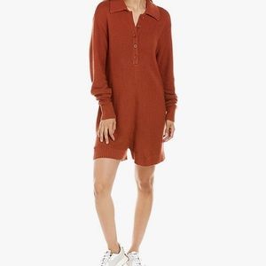 WeWoreWhat Half Button Boxy Romper Sz L